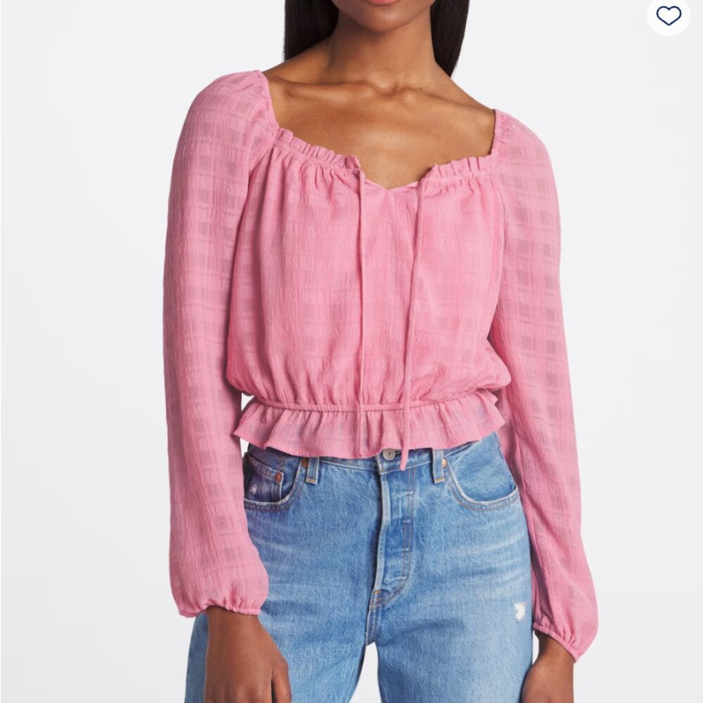 Never Worn! Lowest Price! Lush Cori Cropped Blouse